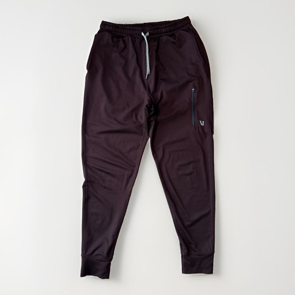 Vuori Sunday Performance Joggers Small Maroon Comfy Sweatpants Loungewear Yoga